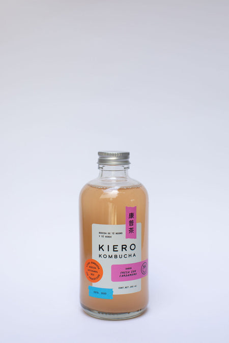 KieroKombucha 280 ml — Fresa con Cardamomo
