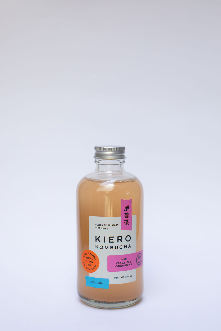 KieroKombucha 280 ml — Fresa con Cardamomo