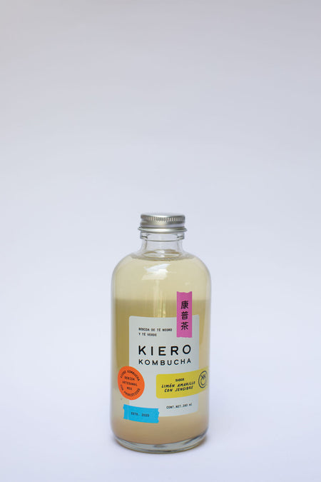 KieroKombucha 280 ml — Limón con Jengibre