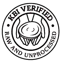 Sello KBI Verified en categoría RAW, emitido por Kombucha Brewers International